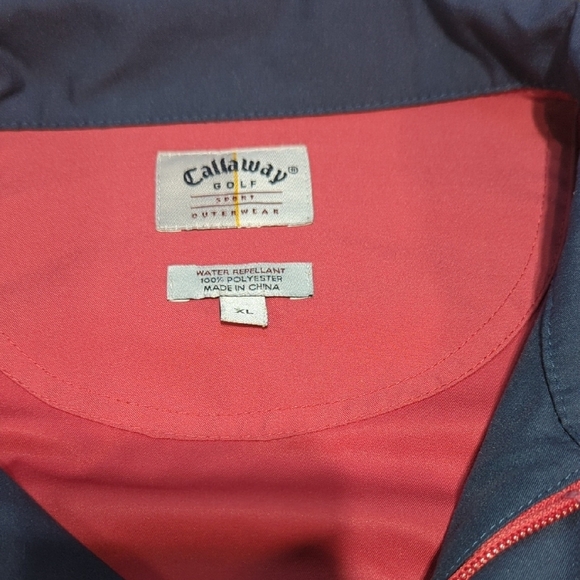 Callaway Red and Navy Windbreaker Jacket - Picture 2 of 14